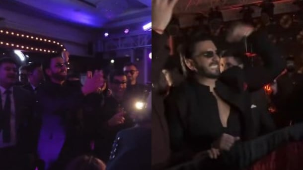 Ranveer Singh Grooves To <i>Dhurandhar</i> Songs At Anshula Kapoor's Reception, Video Goes Viral