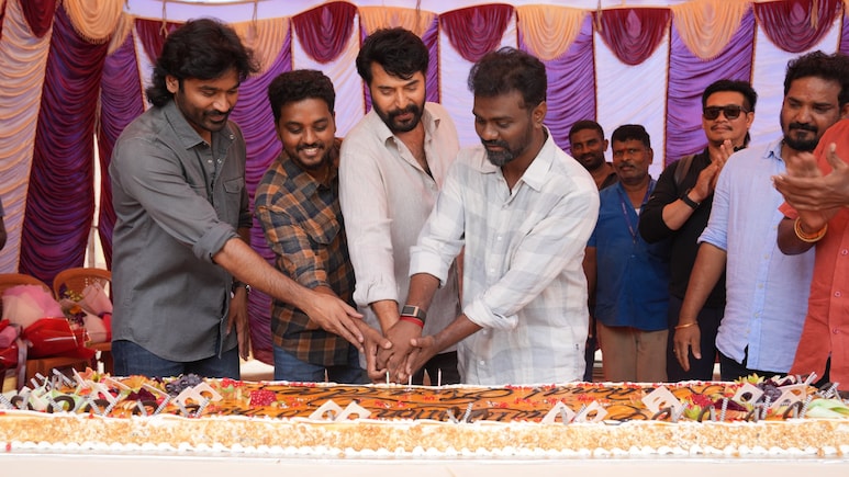 Mammootty, Dhanush Celebrate Their National Wins On <i>Om</i> Set. See Pics