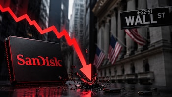 SanDisk Craters 56% From Peak As Chip Stock Selloff At Wall Street Stays Unabated
