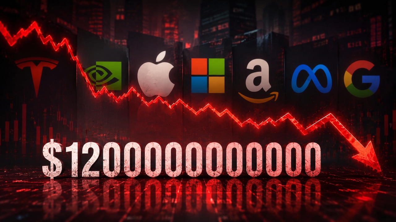 $1200000000000 Wiped Out As Nvidia, Tesla, Alphabet Lead US Tech Shares' Four-Day Rout