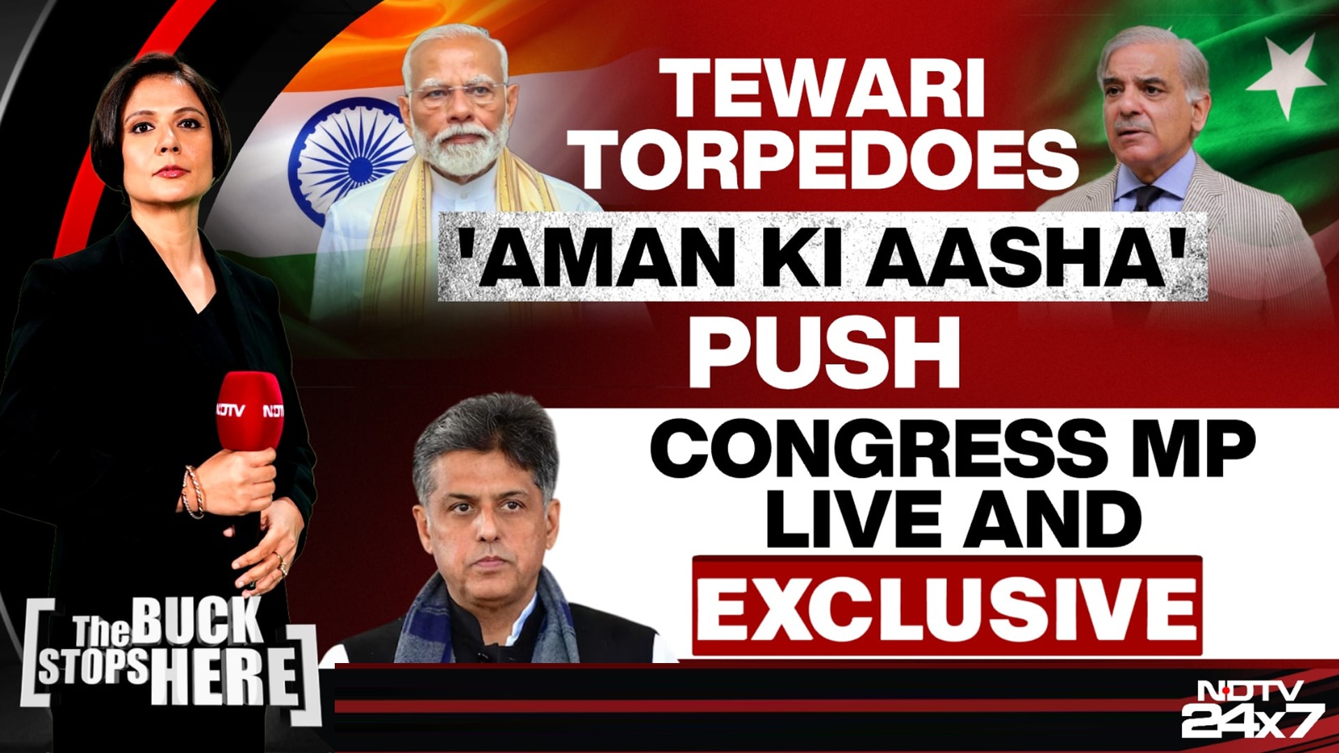 Manish Tewari on India-Pakistan Dialogue: 'Peace Without Terror Is the Only Way'