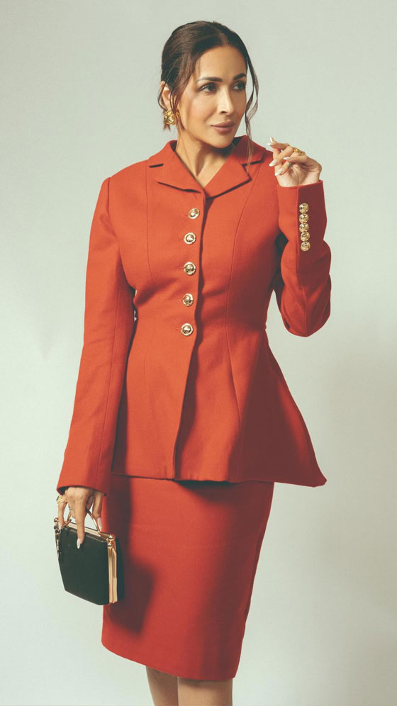 Malaika Arora Paints The Town Red In Power Dressing Perfection