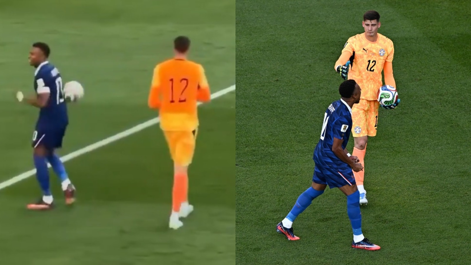 Paraguay Keeper Throws Ball At Kylian Mbappe After Handshake Snub During FIFA World Cup 2026 Clash - Video