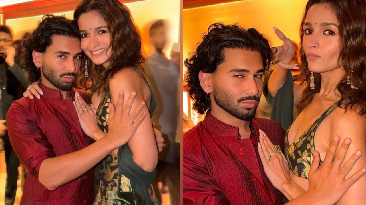 Alia Bhatt Does An 'Orry-Pose' At Anshula Kapoor's Reception Party. See Pics