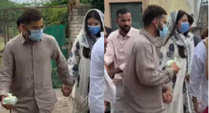 Virat Kohli and Anushka Sharma visit Premanand Maharaj in Vrindavan