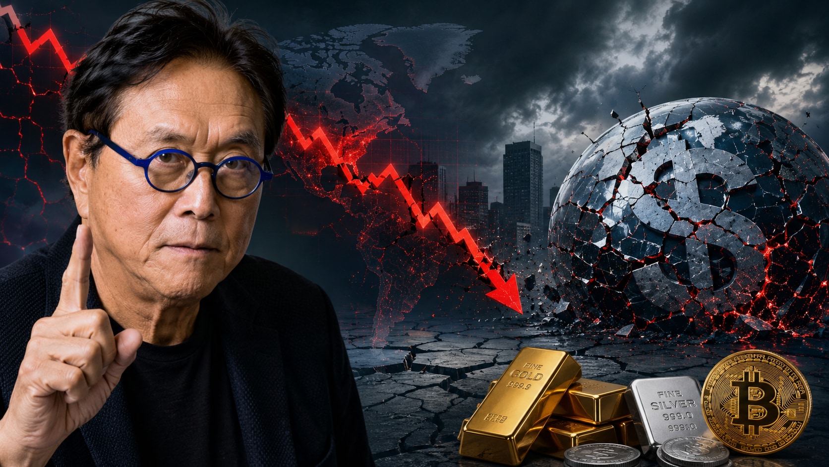 Robert Kiyosaki reiterates market crash warning citing debt and inflation concerns