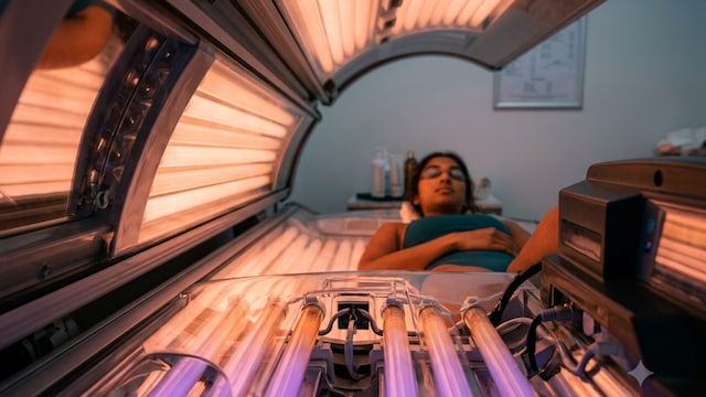Skin cancer such as melanoma is common among people who use tanning beds