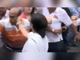 Video: Mamata Banerjee Slaps Man Amid Trinamool-BJP Clash At Kolkata Rally