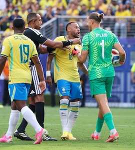 Watch: Norway Goalkeeper Gives Neymar A Push, Brazil No. 10 Raises His Finger In Heated Exchange After Penalty