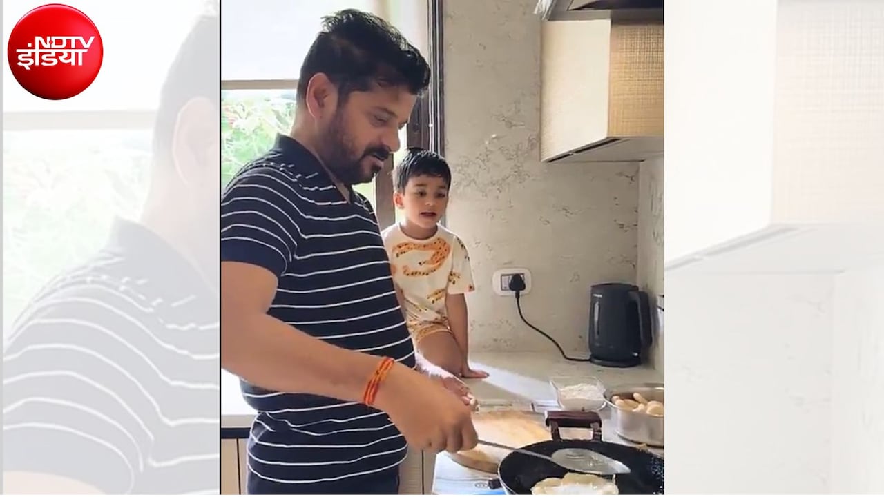 Video: CM की रसोई में दिखा दादा का प्यार, पोते के लिए पूरी बनाते नजर आए रेवंत रेड्डी