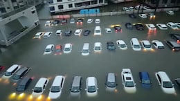 Video: Over 50 Cars Submerged As Rain Floods Parking Lot In Gujarat's Valsad