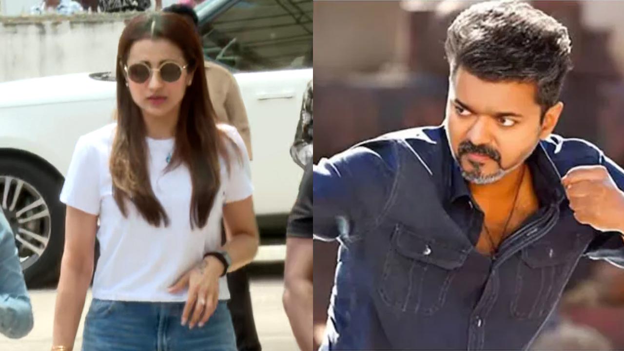 Watch: Trisha At Chennai Theatre To Watch Vijay's Jana Nayagan