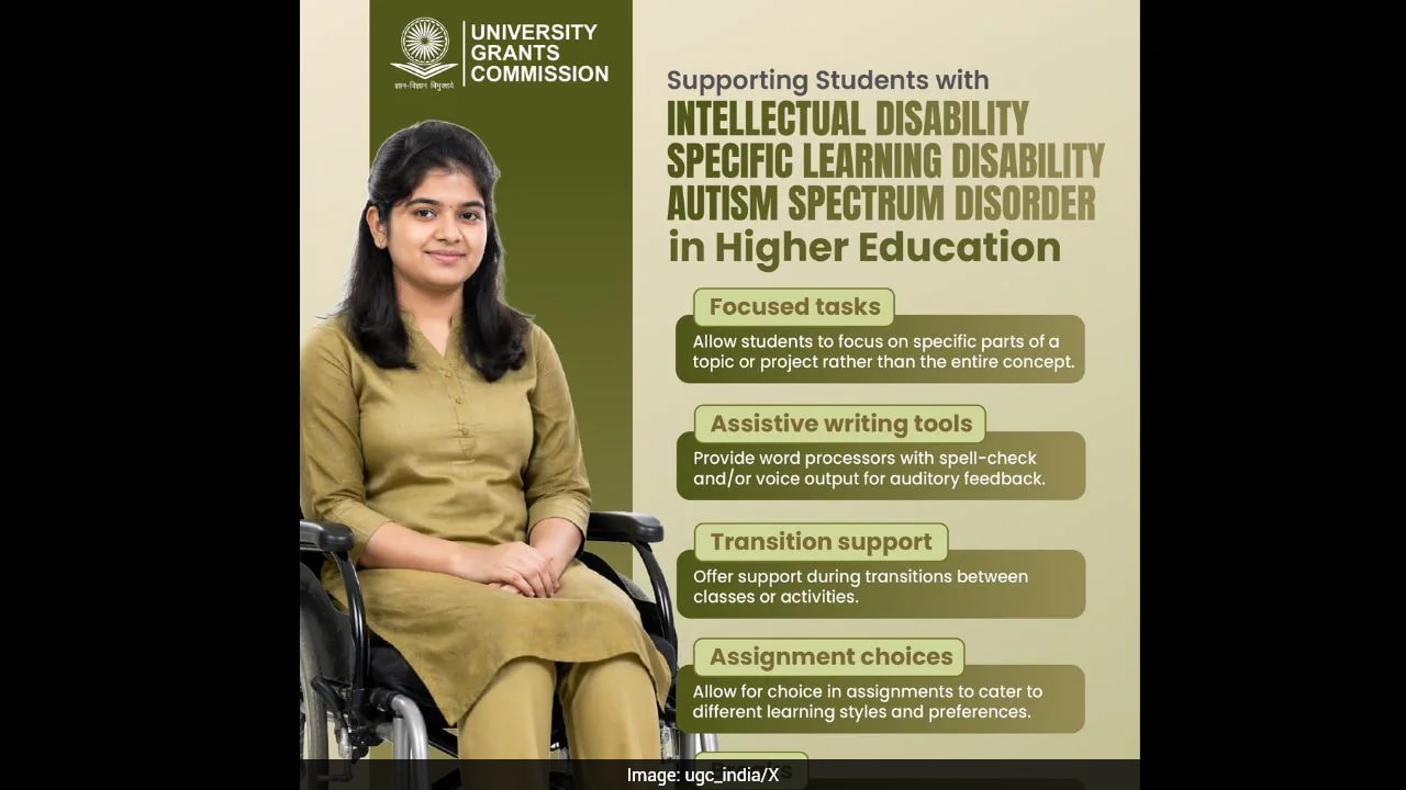 UGC Guidelines: कॉलेज में दिव्यांग छात्रों के लिए बदलेंगे नियम, UGC ने जारी की खास सुविधाओं की लिस्ट