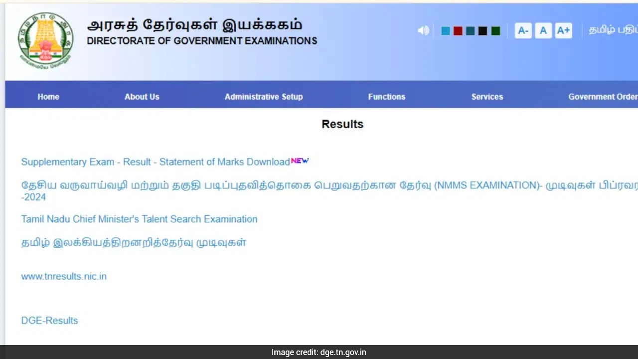 Tamil Nadu Class 10 Supplementary Result 2026 Today: Here's How To Check
