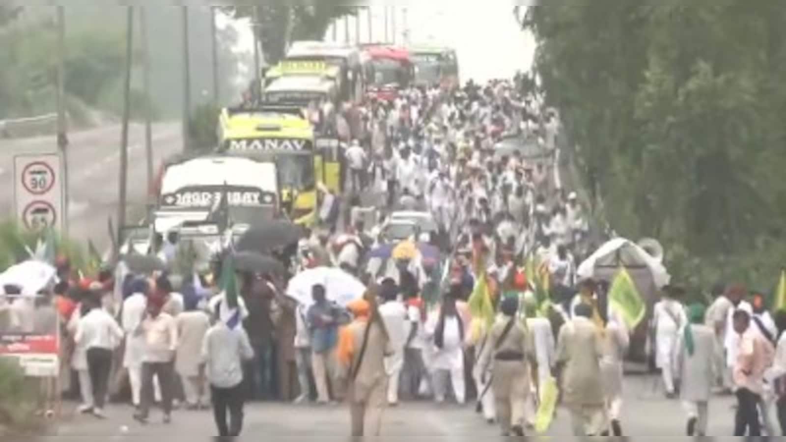 March To Delhi Stopped At Haryana Border, Farmers Return After Assurance