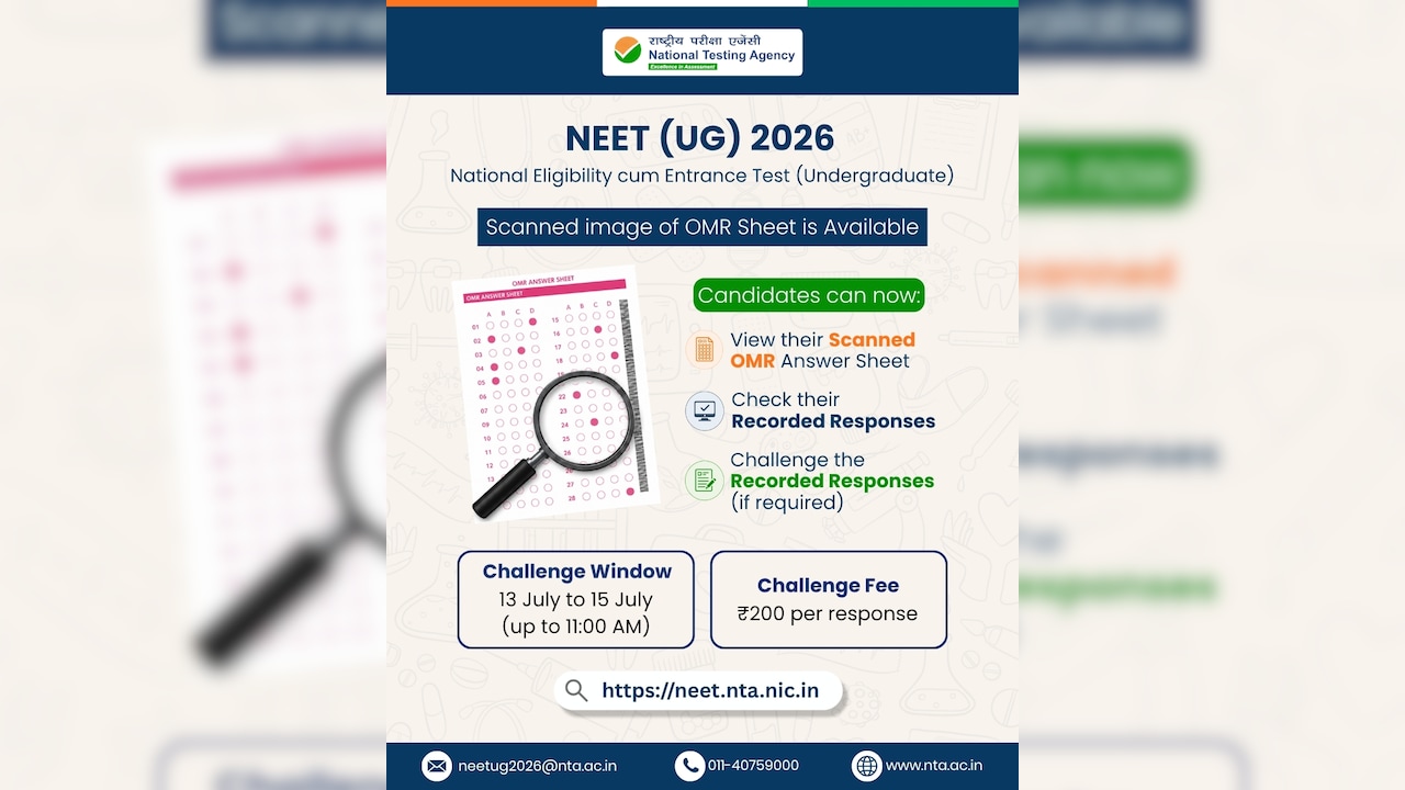 Re-NEET UG 2026 OMR Sheet & Recorded Responses OUT: Check Direct Link And Steps To Download