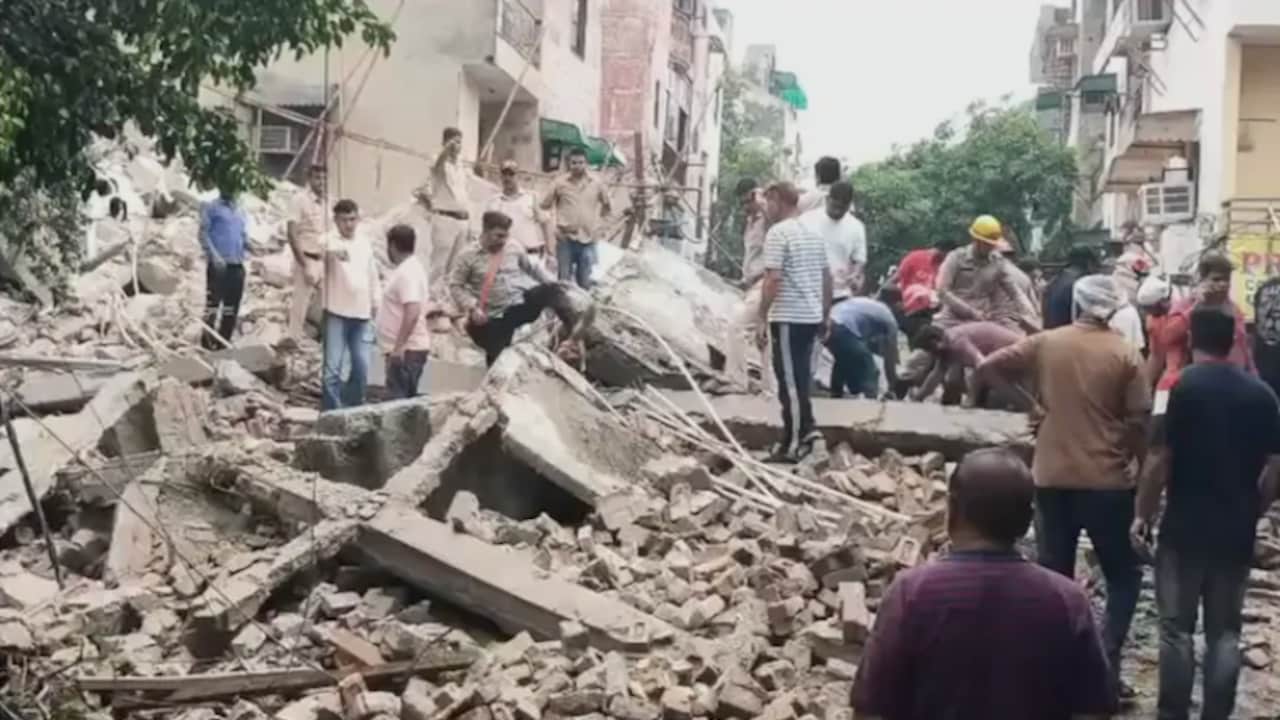 Four-Storey Building Collapses In Delhi's Rohini, Rescue Teams Rush To Site