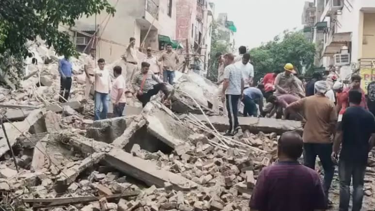 Four-Storey Building Collapses In Delhi's Rohini, Rescue Teams Rush To Site