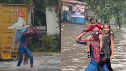 Video: Thane Man Dressed As Spiderman Helps Commuters In Flooded Streets