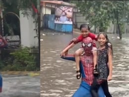 Video: Thane Man Dressed As Spiderman Helps Commuters In Flooded Streets