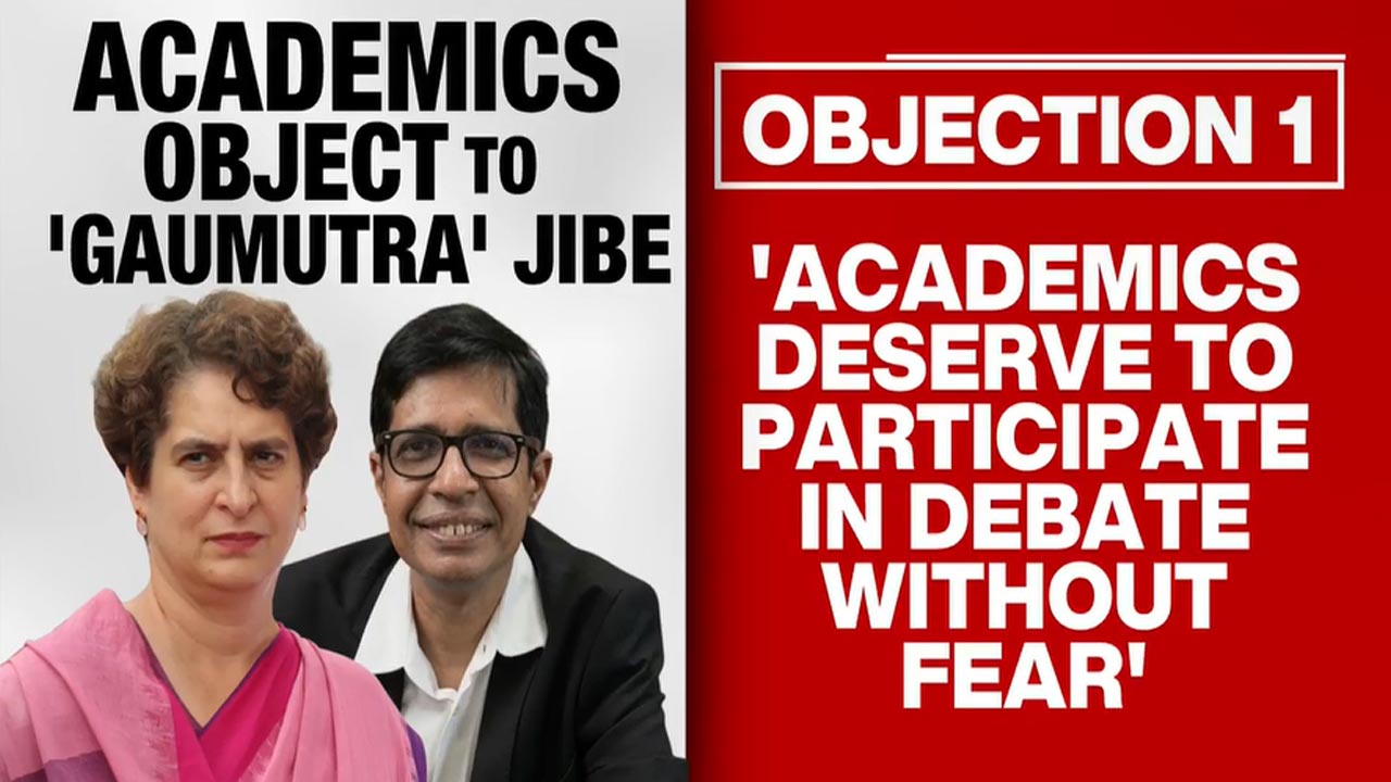 215 Academics Slam Priyanka Gandhi's 'Cow Urine' Remark On IIT Professor
