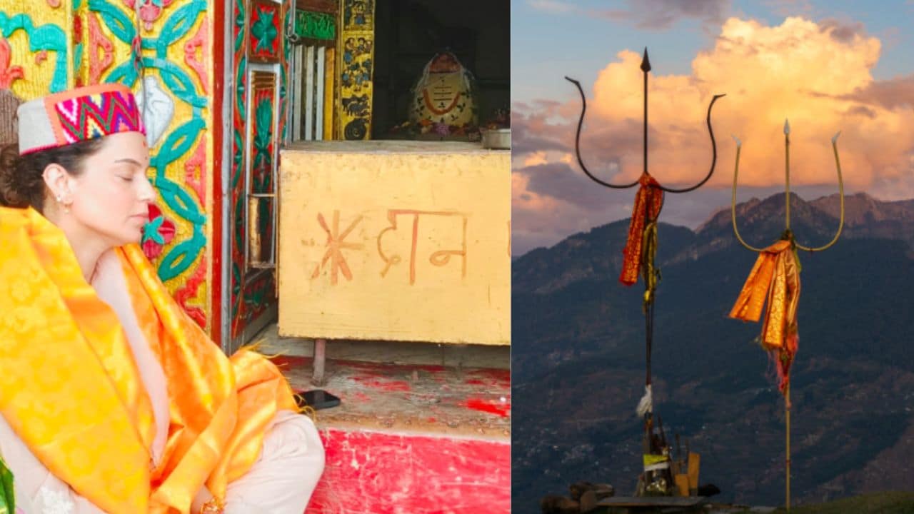 Kangana Ranaut Visits Kullu's Unique Temple Where Lightning Strikes <i>Shivling</i> Every 12 Years
