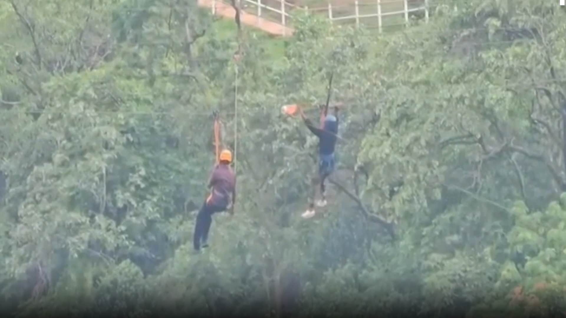 Zipline Fault Leaves Man Hanging Over 3,500-Foot Gorge In Maharashtra