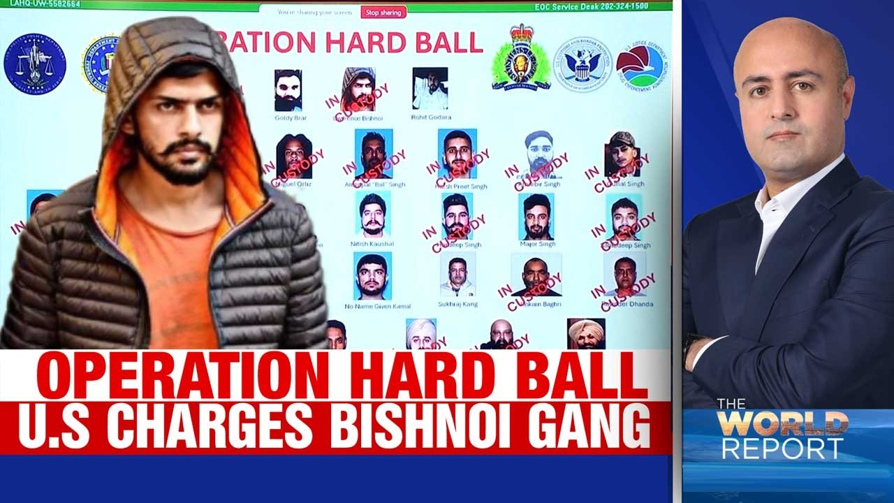 Operation Hard Ball: US Indicts Lawrence Bishnoi | Nijjar Murder Case | Goldy Brar