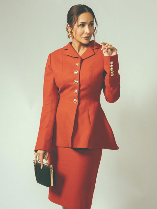 Malaika Arora Paints The Town Red In Power Dressing Perfection