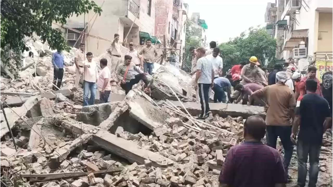 Several Feared Trapped As Under-Construction Building Collapses In Delhi