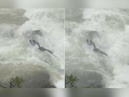 Video: College Students Cross Barricade, Get Trapped At Karnataka Waterfall