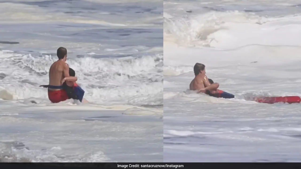 16-Year-Old Lifeguard Rescues Boy Swept Into Massive Waves At California Beach