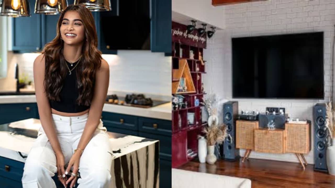 Inside <i>Jana Nayagan</i> Star Pooja Hegde's Rs 45 Crore Sea-View Mumbai Home With All-White Interiors