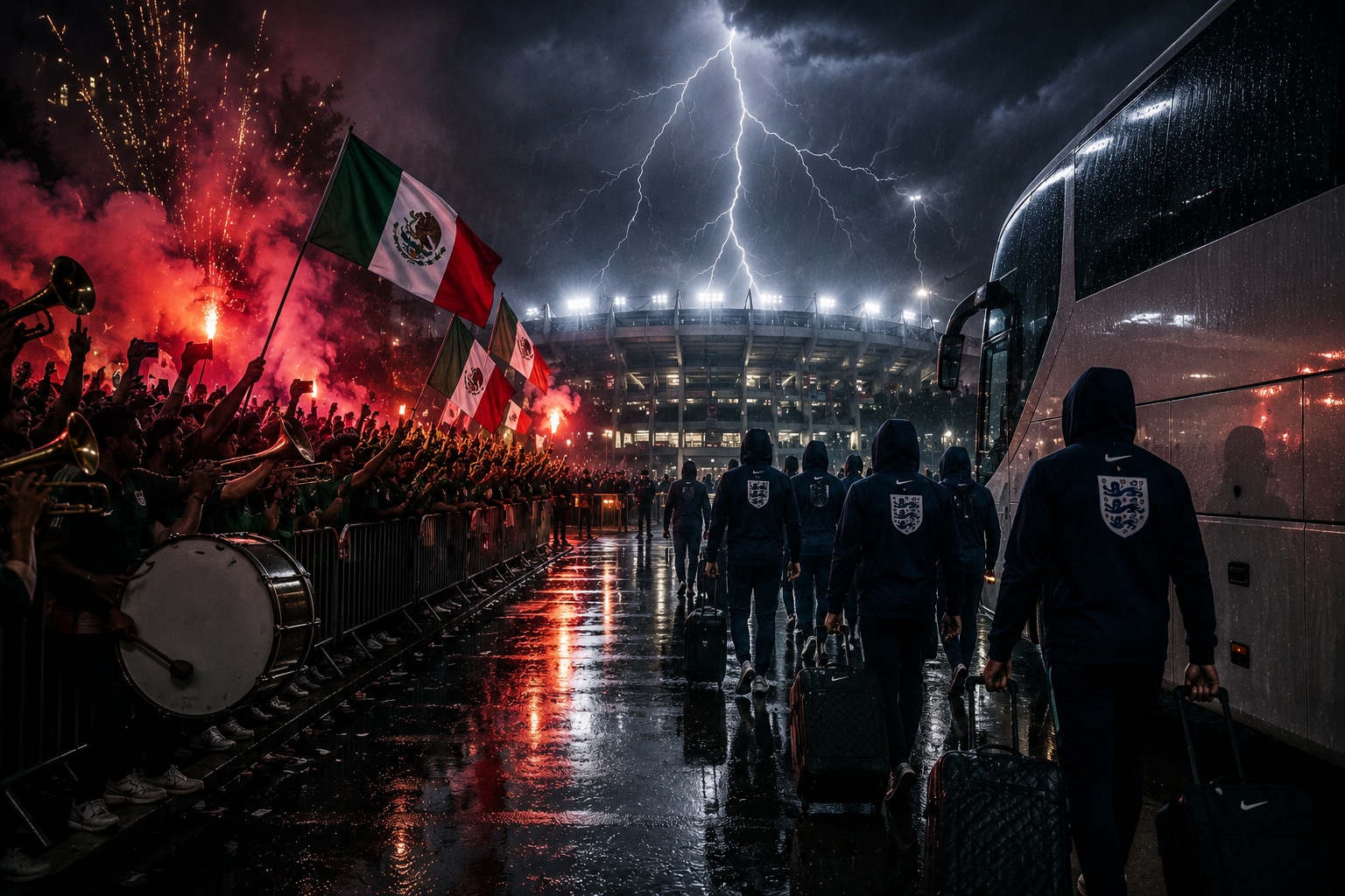 England vs Mexico in World Cup 2026 knockout clash amid storm and security concerns