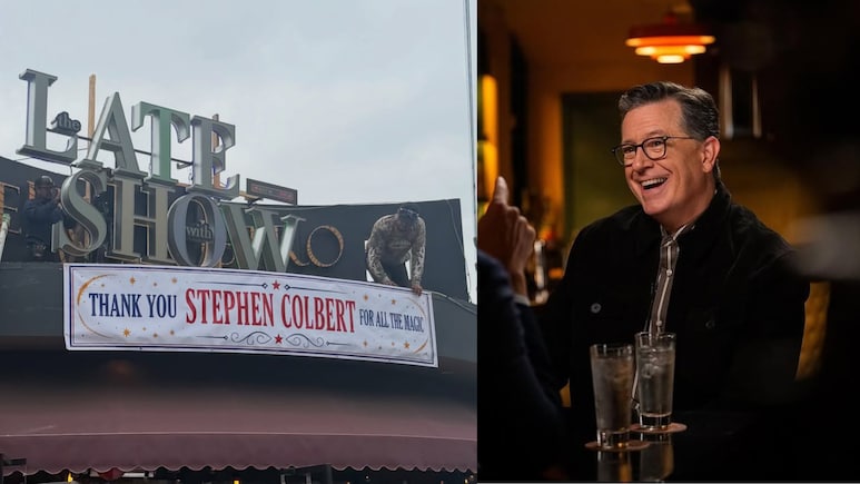 Stephen Colbert's Iconic <i>Late Show</i> Sign Gets A Surprising New Home