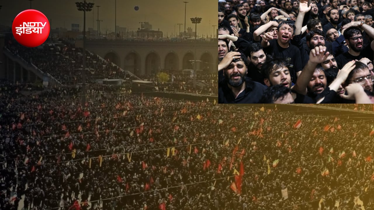 Khamnei Funeral: हर तरफ लोगों का हुजूम, अली खामेनेई के जनाजे में उमड़ा जनसैलाब, तेहरान की सड़कों पर लाखों लोग