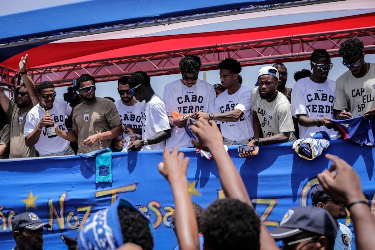 Cape Verde players receive hero’s welcome in Praia after FIFA World Cup 2026 run