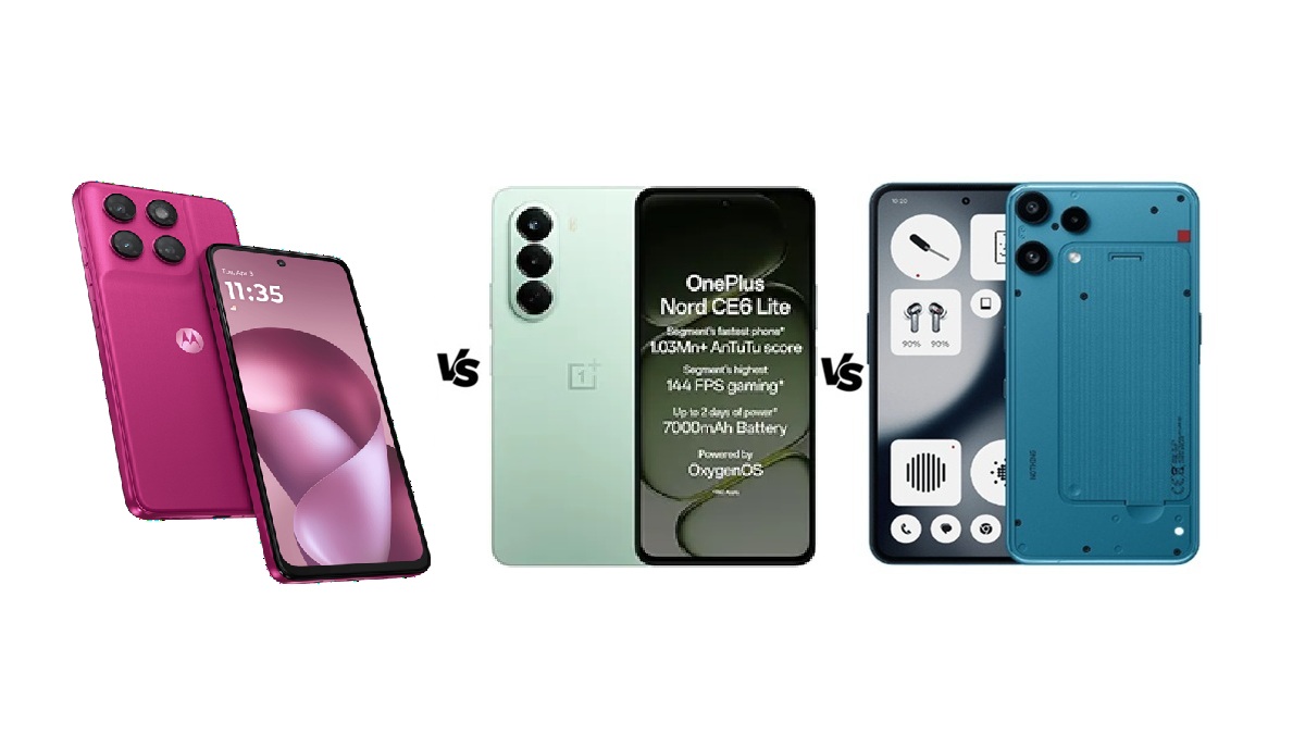 Moto G77 Power vs OnePlus Nord CE6 Lite vs Nothing Phone 3a Lite 5G: खरीदने से पहले जानें कौन सा है बेस्ट