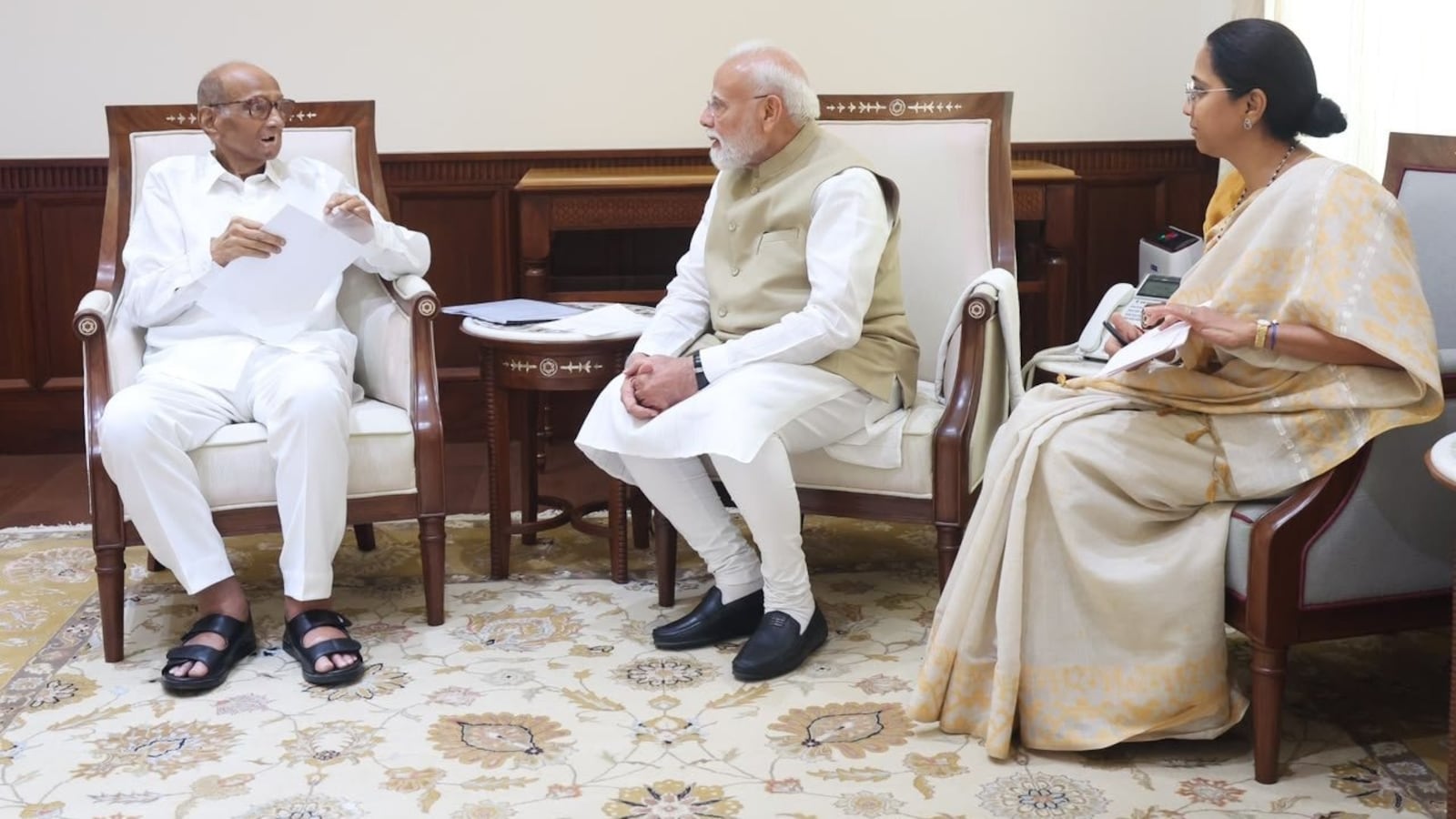 The meeting comes in the backdrop of government's efforts to muster up a two-thirds support in Parliament for the Delimitation Bill in Monsoon Session