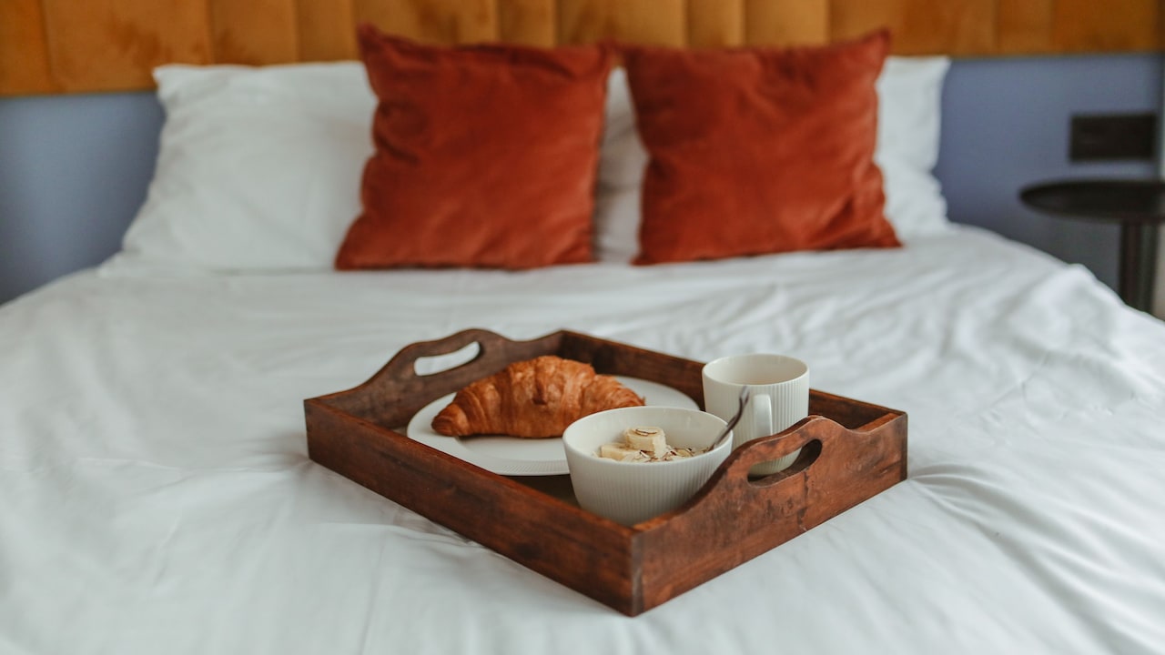 Turn ordinary breakfast into a special one with wooden trays from Amazon Turn ordinary breakfast into a special one with wooden trays from Amazon
