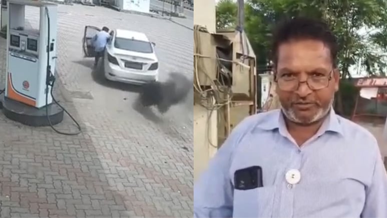 Video: Petrol Pump Staff Clings On To Car As It Speeds Off To Avoid Payment