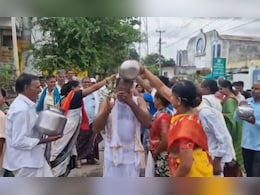 Telangana Farmers Hold 'Frog Ceremony' For Rain Amid Monsoon Deficit