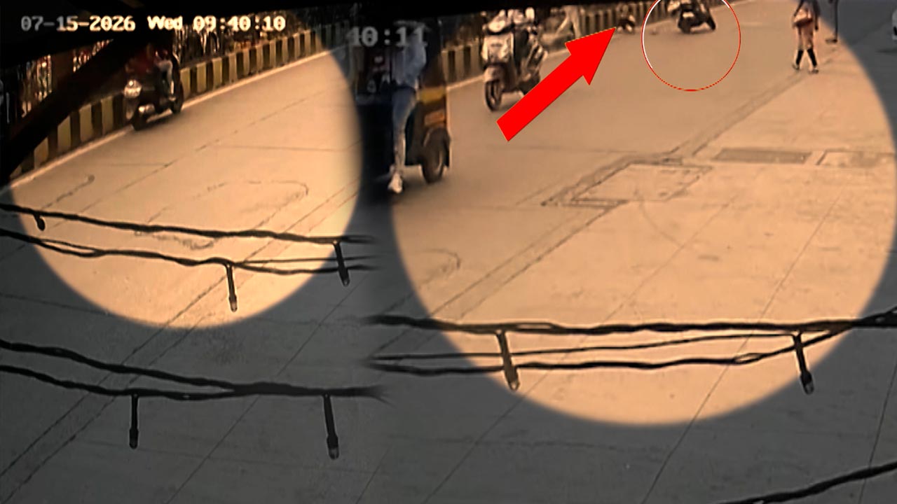 CCTV Captures Hit-And-Run As Two-Wheeler Hits Child In Mumbai