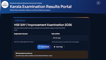 Kerala Plus Two SAY Result 2026 Declared; Check Direct Link And Step To Download Marksheet