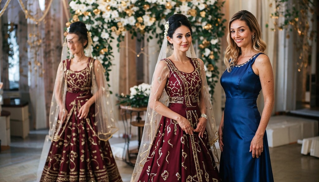 Find the perfect balance between ethnic and western wear for your next wedding celebration. Find the perfect balance between ethnic and western wear for your next wedding celebration.