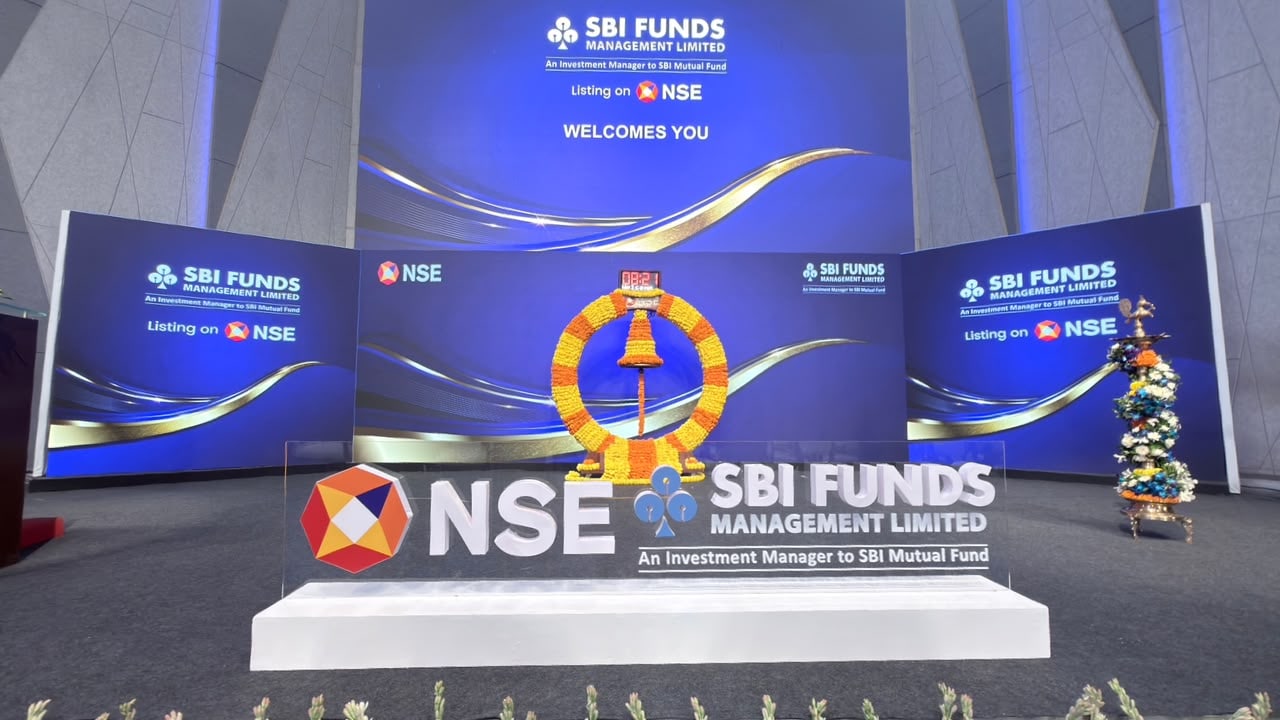 SBI Funds shares close below listing price after last-hour dip