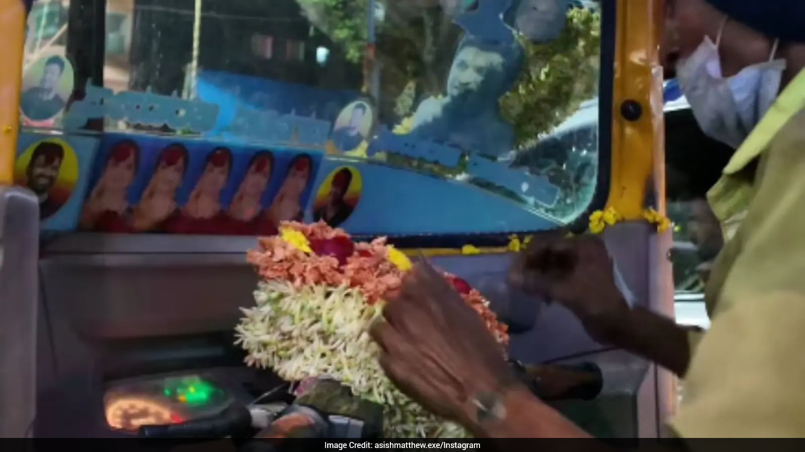 Bengaluru Auto Driver Honors Late Wife Daily with Flowers in His Vehicle