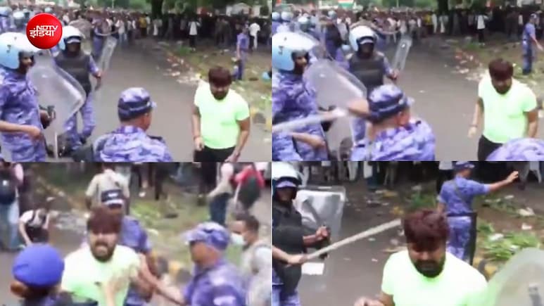 VIDEO: मार-मार मुझे... जंतर-मंतर पर बाकी भाग रहे थे, पर RPF के सामने अड़ गया ये प्रदर्शनकारी