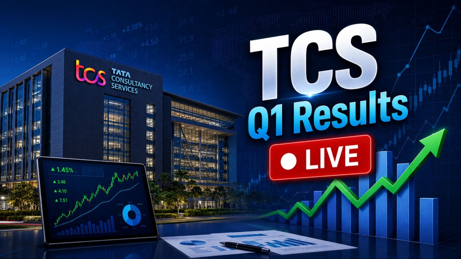 TCS Q1 Live: Wage Hikes Impacted Margins By 170 Basis Points; BSFI Segment Led Growth