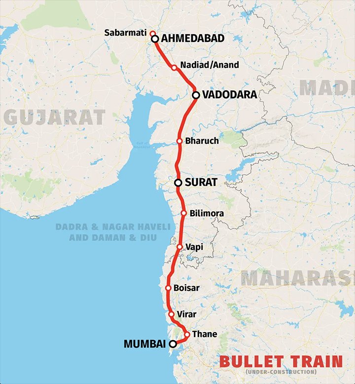 Bullet Train Route Bullet Train Route